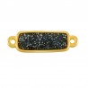 Oro 24K/Glitter Negro