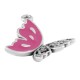 Charm Papillon en Zamak Émaillé 20 x 18 mm