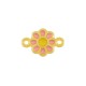 Connecteur en Zamak Émaillé Fleur Marguerite 11 mm