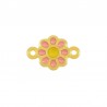 Plaqué or 24 carats/ Saumon/ Jaune