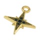 Colgante de Metal Zamak Estrella Esmaltada 14mm