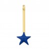 Placcato oro 24K / Blu cobalto scuro