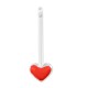 Enameled Zamak Pendant Bar with Heart 9x29mm