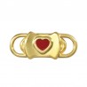 24K Gold Plated/ Cherry Red