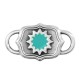 Conector de Metal Zamak con Ojo Esmaltado 23x13mm