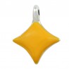 999° Silver Antique Plated/ Amber