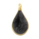 Enameled Zamak Charm Teardrop 10x15mm