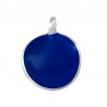 999° Silver Antique Plated/ Blue Cobalt