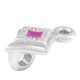 Colgante de Metal Zamak Rombo con Esmalte y Anilla 8x11mm