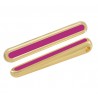 Plaqué or 24 carats/violet fluo