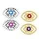 Enameled Zamak Connector Evil Eye 20x13mm
