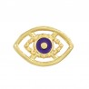 24K Gold Plated/ Dark Blue Indigo