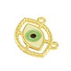 Breloque en Zamak Émaillé Evil Eye 16 x 17 mm