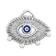 Enameled Zamak Charm Evil Eye 25x18mm