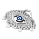 Colgante de Metal Zamak con Ojo Esmaltado 25x18mm