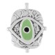 Pendentif en Zamak Émaillé avec œil Maléfique 28 x 35 mm