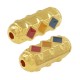 Enameled Zamak Tube with Rhombus 19x8mm Ø2.2mm