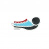999° Silver Antique Plated/ Light Blue/ Red/ Black