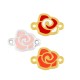 Conector de Zamak Esmaltado con Rosa 17 mm