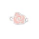 Connettore in Zama Smaltata con Rosa 17 mm
