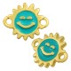 Connecteur en Zamak Émaillé Sun Smile 13 mm