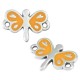 Connettore in Zama Smaltata a Forma di Libellula 18X13 mm