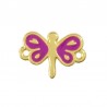 Plaqué or 24 carats/violet fluo