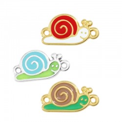 Connecteur en Zamak Émaillé Escargot 19 x 11 mm