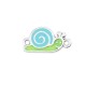 Enameled Zamak Connector Snail 19x11mm