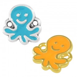 Connecteur en Zamak Émaillé Octopus Smile 13 mm