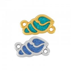 Connecteur en Zamak Émaillé Coquillage 16 x 11 mm