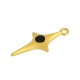 Enameled Zamak Charm Cross 11x22mm