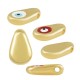 Slider a Goccia in Zama Smaltata con Occhio Malvagio 7X12 mm Ø1 mm