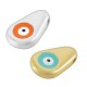 Pasador de Metal Zamak Gota con Ojo Esmaltado 7x12mm(Ø1mm)