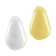 Enameled Zamak Slider Teardrop with Evil Eye 7x12mm Ø1mm