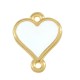 Conector de Metal Zamak Corazón "love" 13x12mm