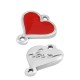 Conector de Metal Zamak Corazón "love" 13x12mm