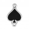 Plaqué argent antique 999°/noir