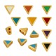 Enameled Zamak Bead Triangle 5mm Ø1.1mm