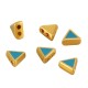 Enameled Zamak Bead Triangle 5mm Ø1.1mm
