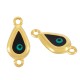 Conector de Metal Zamak Gota con Ojo Esmaltado 18x8mm