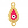 Placcato oro 24 carati / Fucsia fluo / Bianco / Nero