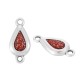 Connettore in Zama Smaltata a Goccia 18X8 mm