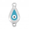 999° Silver Antique Plated/ Azure/ White/ Black