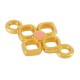 Conector de Zamak Esmaltado Trébol de Cuatro Hojas 11X16 mm