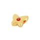 Enameled Zamak Slider Butterfly Evil Eye 9mm