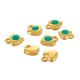Enameled Zamak Charm Heart 8mm