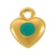 Enameled Zamak Charm Heart 8mm