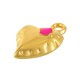 Enameled Zamak Charm Heart 14mm