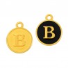24K Gold Plated/ Black